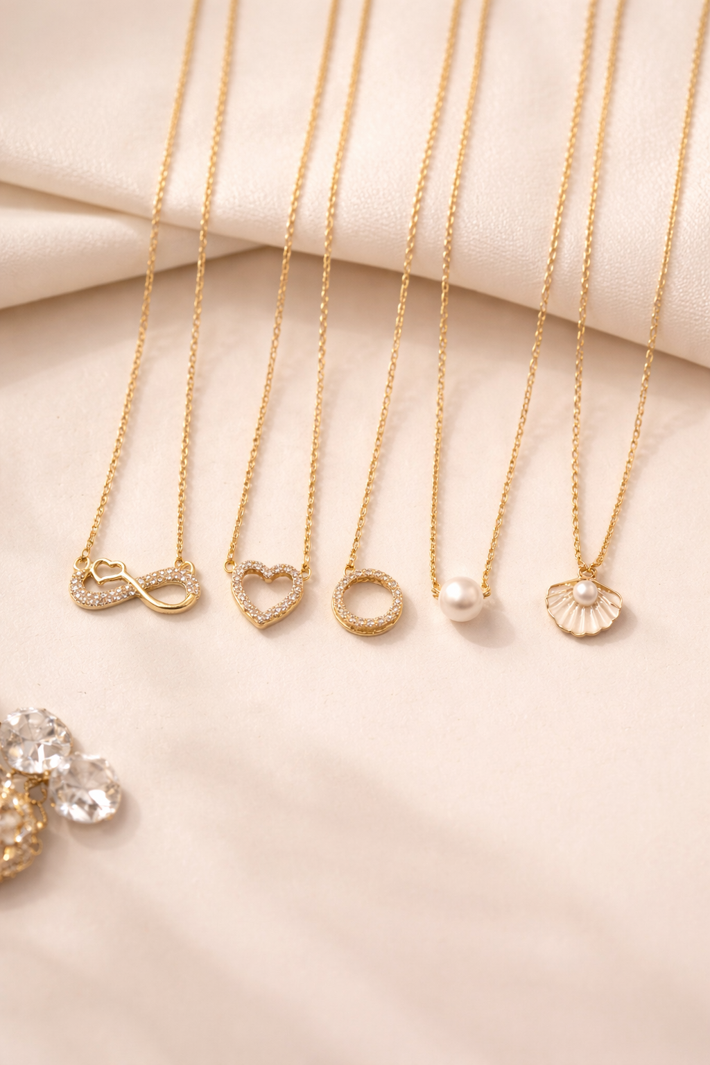 Elegant Everyday Necklace Set - Combo of 5 Necklaces
